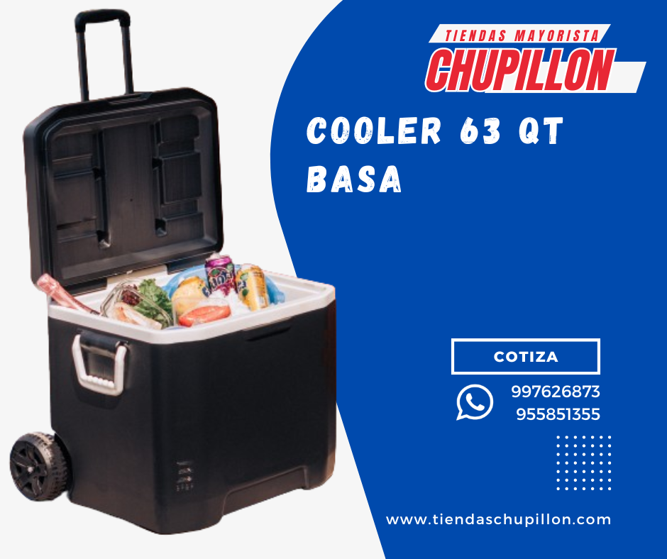 COOLER YCEPRO 63 QT C/RUEDAS Y ASA TELESCÓPICA